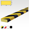 Stootband Oppervlaktebescherming type D Geel/Zwart L=5m